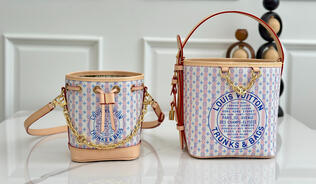 M29115 New Striped Bucket Bag; M29029 Mini Bucket Bag Set